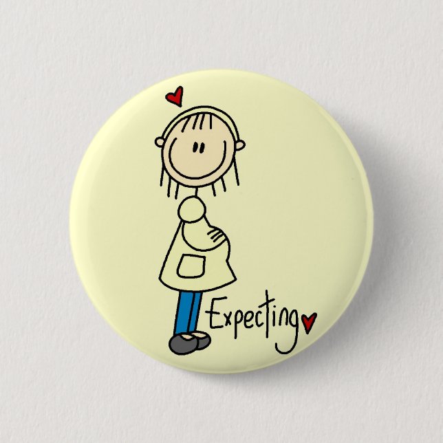 Expecting Baby Tshirts and Gifts Pinback Button (Front)