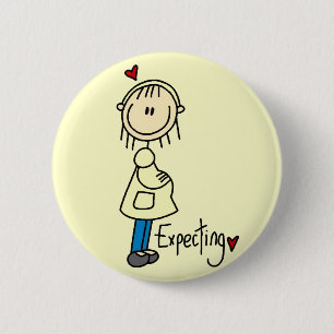Expecting Baby Tshirts and Gifts Pinback Button