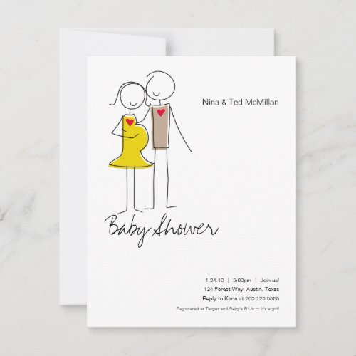 Expecting Couple Baby Shower 425x55 Invitations