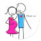 Expecting Couple Stickers, It's a Girl
