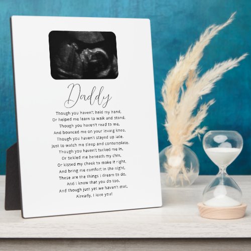 Expecting Dad Print Father to Be Gift Plaque