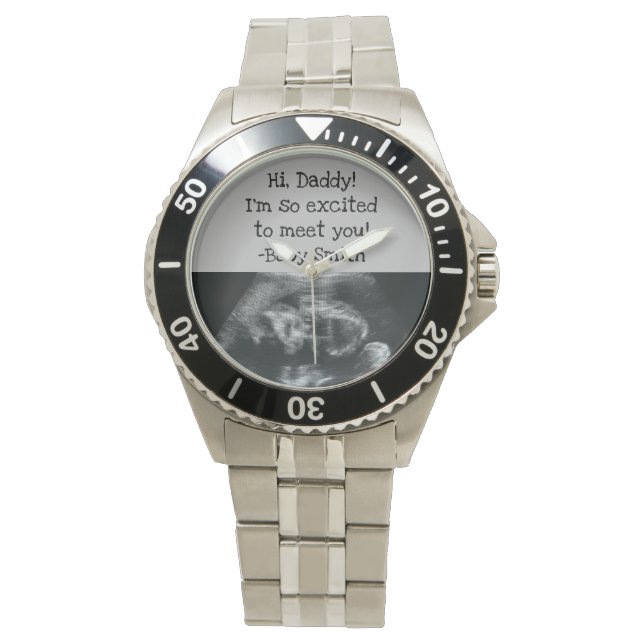 Expecting Dad To Be Gift Ultrasound Watch (Front)