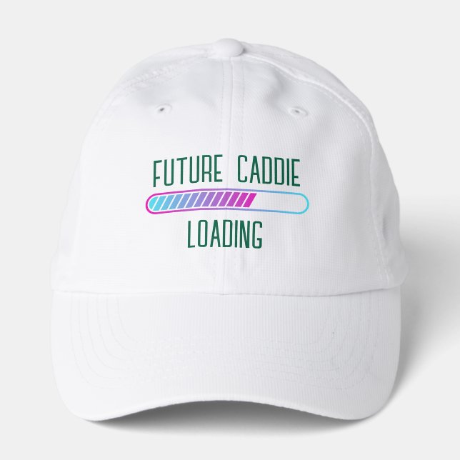 Expecting Golf Dad Baby Shower Future Caddie Performance Cap (Front)