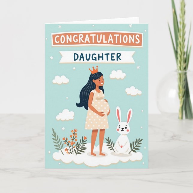 Expecting Joy Daughter Card (Front)