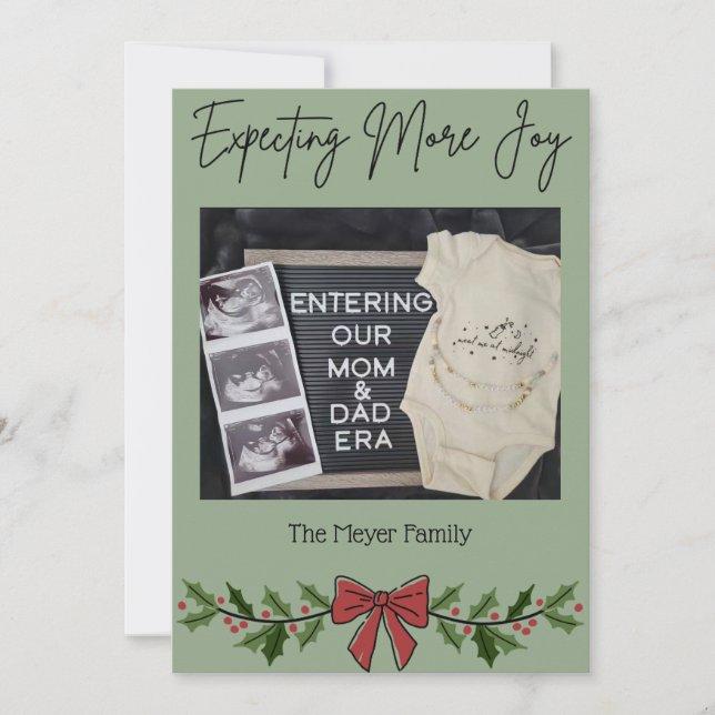 Expecting More Joy Christmas Card (Front)