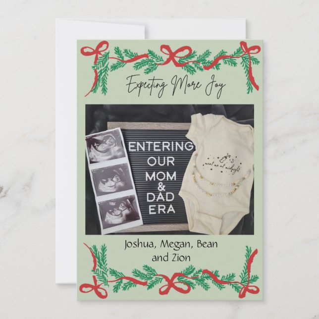 Expecting More Joy Holiday Card (Front)