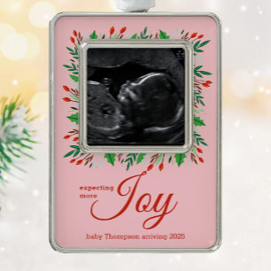 Expecting More JOY sonogram Christmas Ornament