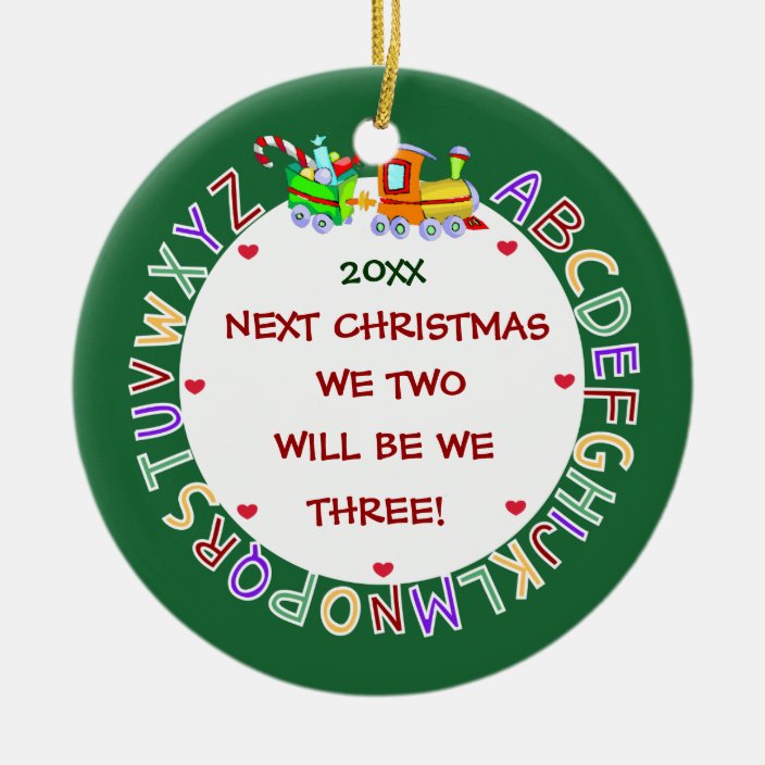 christmas ornament expecting baby