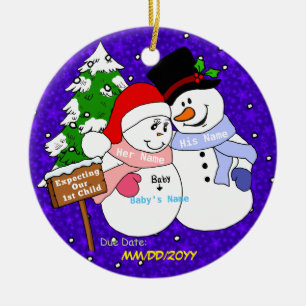Expecting Our 1st Child Ceramic Ornament