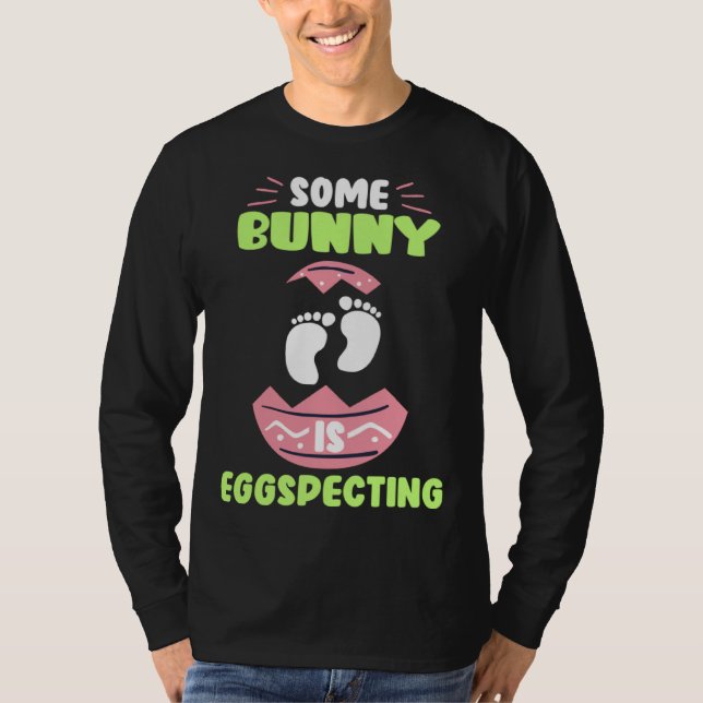 Expecting Parents Easter Bunny Easter Egg specting T-Shirt (Front)