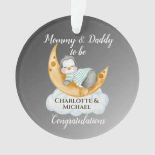 Expecting Parents Mommy & Daddy to be Ornament