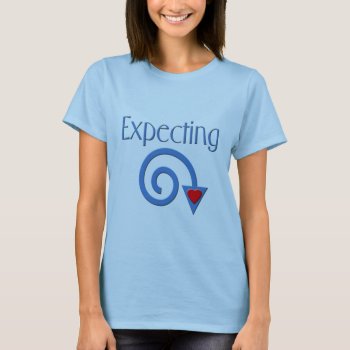 Expecting T-shirt by totallypainted at Zazzle