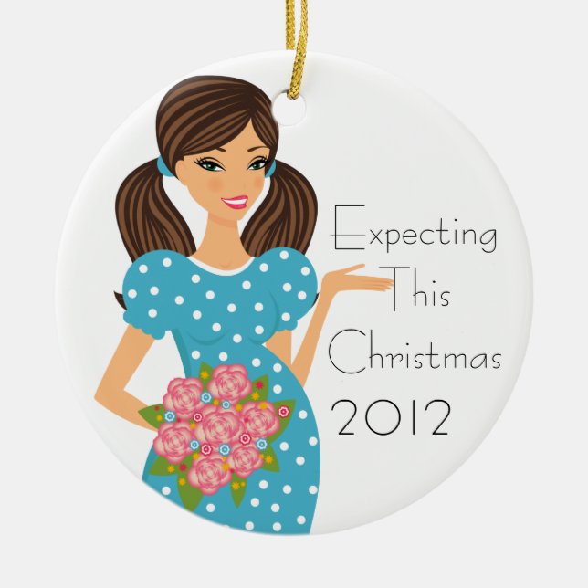 Expecting This Christmas Ornament (Front)