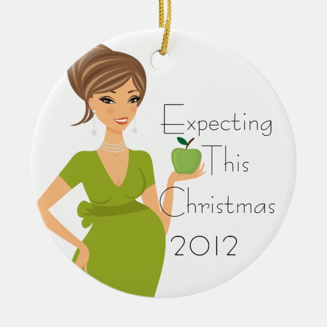 Expecting This Christmas Ornament (Front)