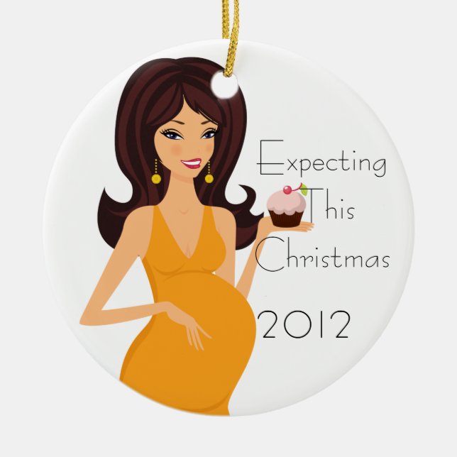 Expecting This Christmas Ornament (Front)