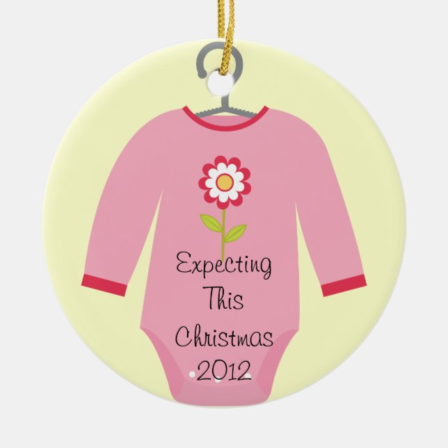Expecting This Christmas Ornament (Front)