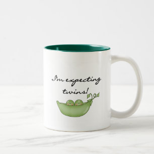 Expecting Twins - Peas in a Pod Two-Tone Coffee Mug