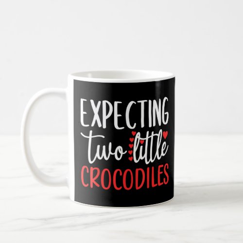 Expecting Two Little Crocodiles  Pregnancy Twins 1 Coffee Mug