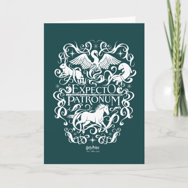 Expecto Patronum Filigree Graphic Card (Front)