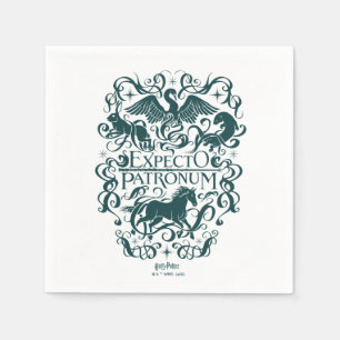 Expecto Patronum Filigree Graphic Napkins