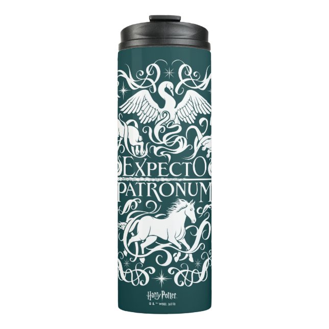 Expecto Patronum Filigree Graphic Thermal Tumbler (Front)