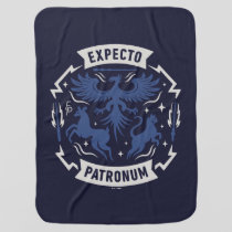 Expecto Patronum Vintage Silhouette Graphic Baby Blanket