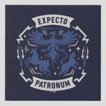 Expecto Patronum Vintage Silhouette Graphic Faux Canvas Print
