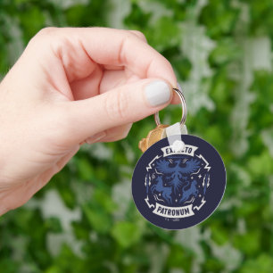 Expecto Patronum Vintage Silhouette Graphic Keychain