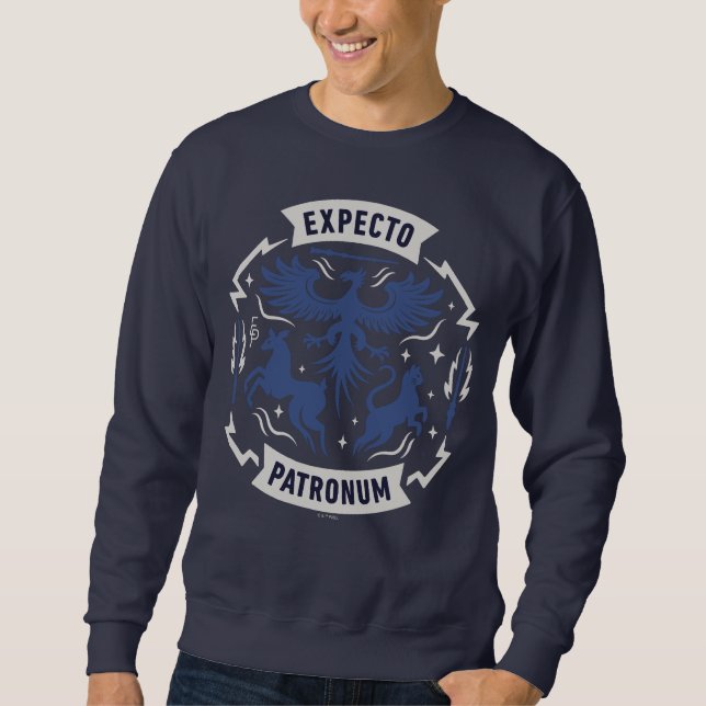Expecto Patronum Vintage Silhouette Graphic Sweatshirt (Front)