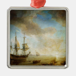 Expedition of Robert Cavelier de La Salle Metal Ornament