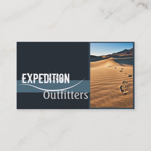 Customizable Expedition Outfitters Business Card