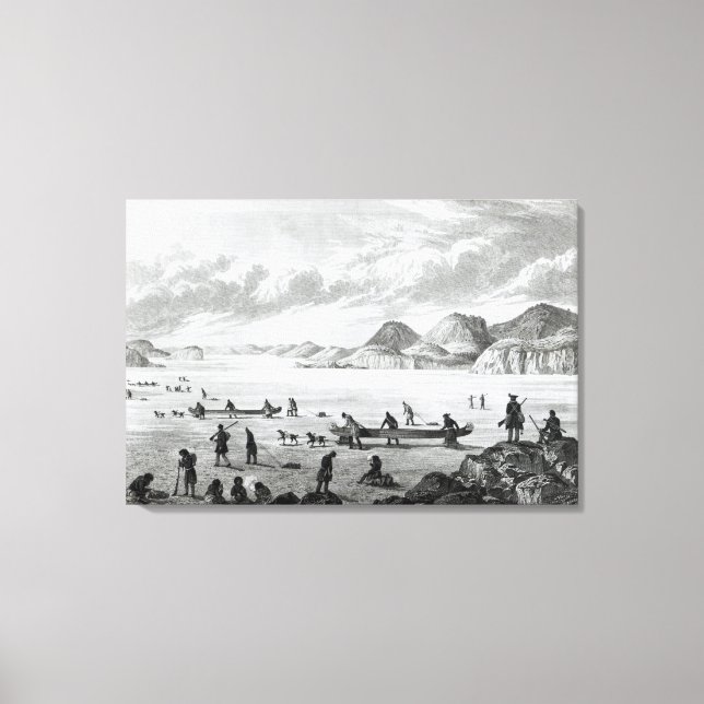Expedition passing through Point Lata on the Canvas Print (Front)