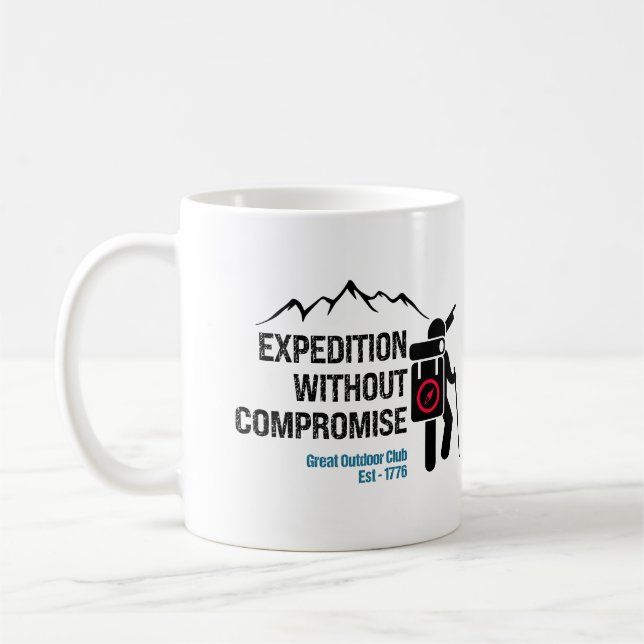 Expedition without Compromise.w Coffee Mug (Left)