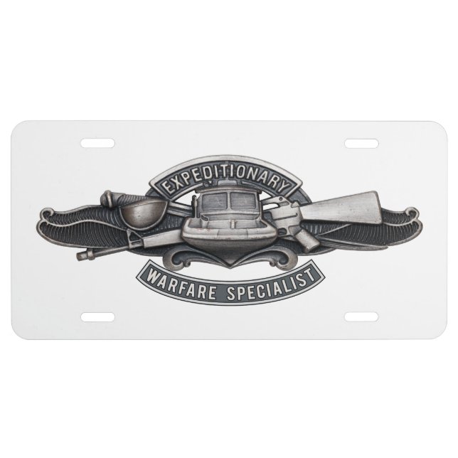 Expeditionary Warfare Specialist License Plate (Front)