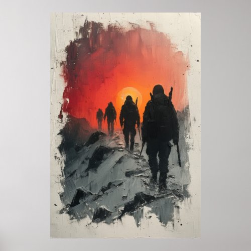 Expeditions Glow Dusk on the Ridge Poster