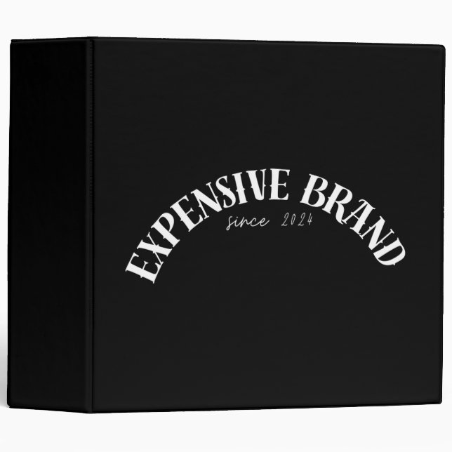 Expensive Brand 3 Ring Binder (Front/Spine)