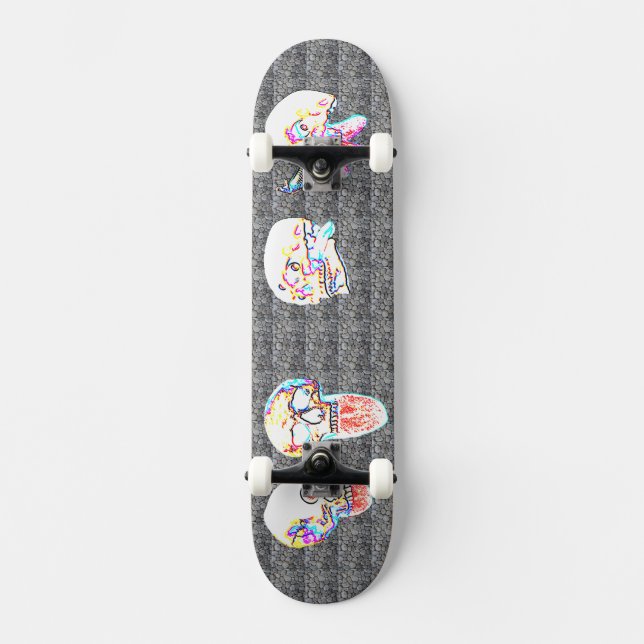 Expensive Chalk Skateboard Deck (Front)