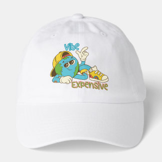 Expensive Vibe – Cool Retro Earth Character Design Hat