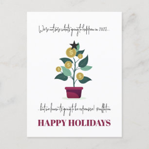 Expensive Year Funny Sarcastic 2022 Christmas Postcard
