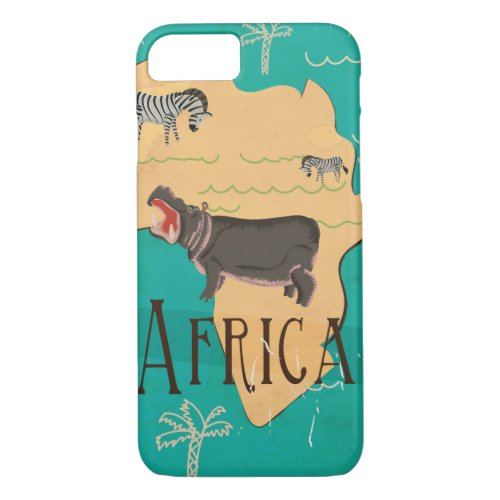 Experience Africa Vintage Travel Poster iPhone 87 Case