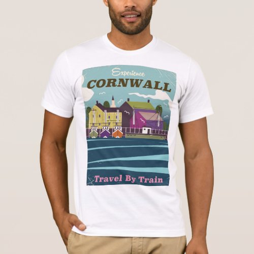 Experience Cornwall vintage travel poster T_Shirt