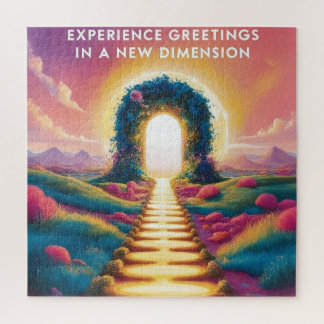 Experience Greetings in a New Dimension - Surreal Jigsaw Puzzle