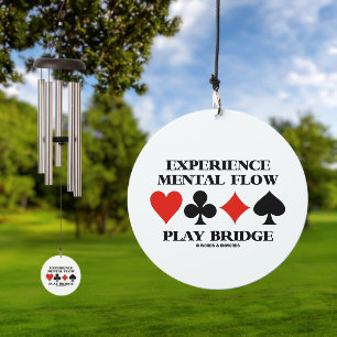 Experience Mental Flow Play Bridge 4 Card Suits Wind Chime