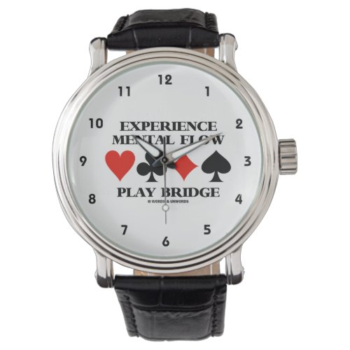 Experience Mental Flow Play Bridge Card Suits Watch