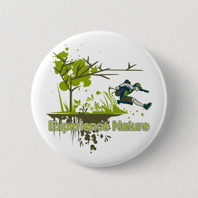 Experience Nature Pinback Button (Front)