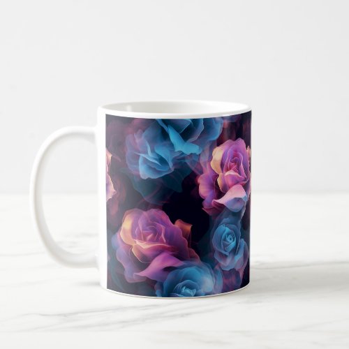 Experience the Allure of the Vapor Art Rose Coffee Coffee Mug