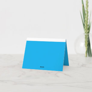 Experience the Beauty of a Clear Blue Sky Letterpress Thank You Card