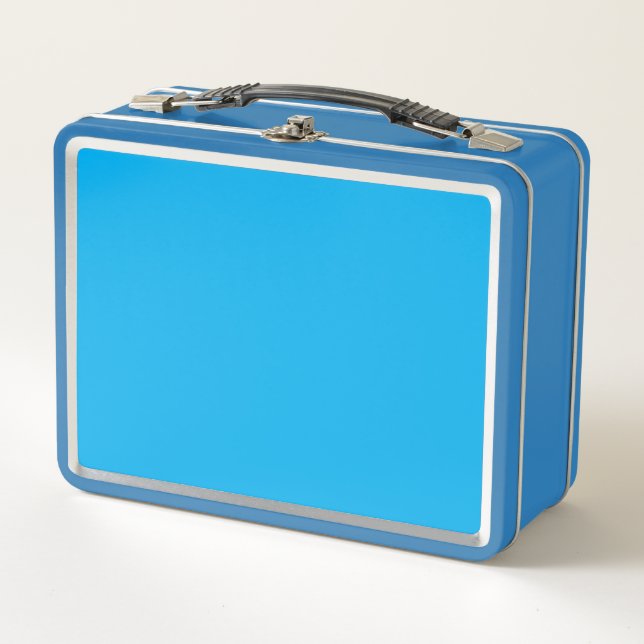 Experience the Beauty of a Clear Blue Sky  Metal Lunch Box (Front)