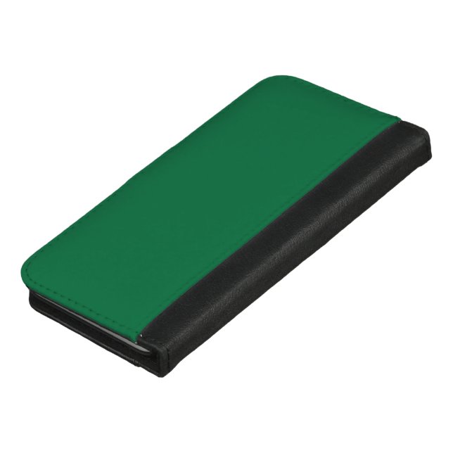 Experience the Beauty of a Vibrant Blue Sky Image iPhone Wallet Case (Top)