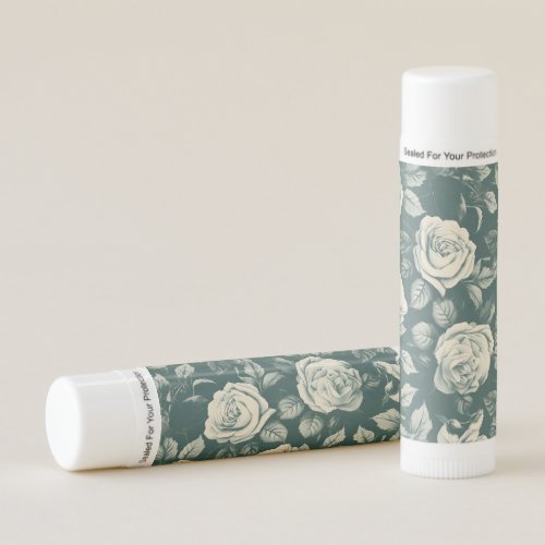 Experience the side of pastel with our rose patter lip balm